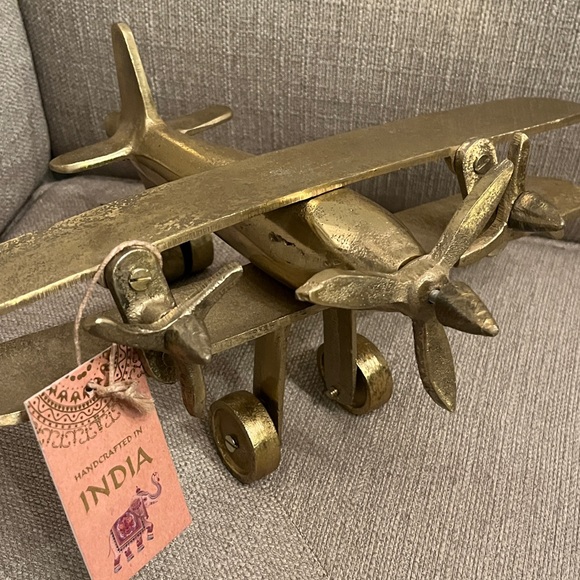 Handcrafted Biplane Model - Picture 7 of 9